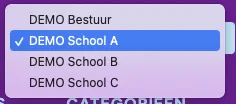 Eenvoudig switchen tussen bestuur en scholen