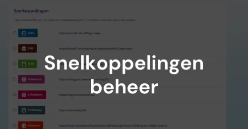 Beheer van je snelkoppelingen